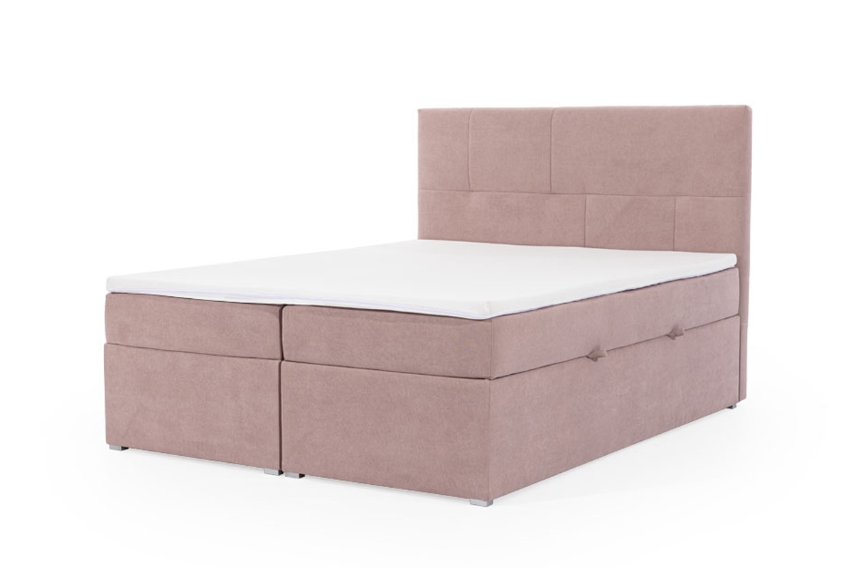Boxspring posteľ Arturo 180x200 posteľ sypielniane z komfortowym materacem z topperem 