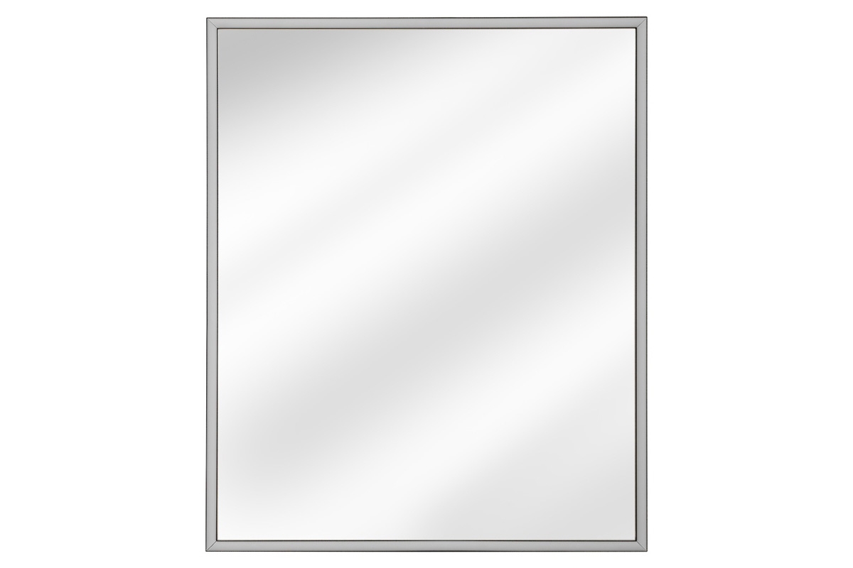 Zrcadlo do koupelny s LED osvětlením Alice 80 Madera Grey  zrcadlo v kovovém rámu a s osvětlením