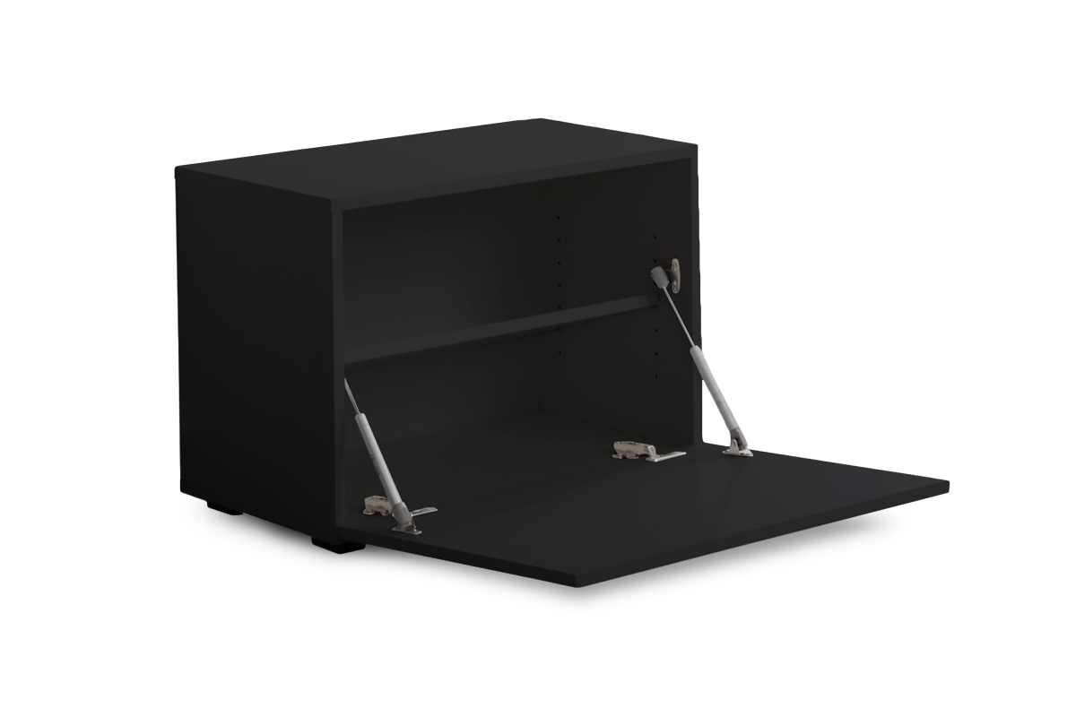 Komplet moderního nábytku do předsíně Combo - grafit/MDF Černý lesk - Konec série Komplet nábytku se skříňkou
