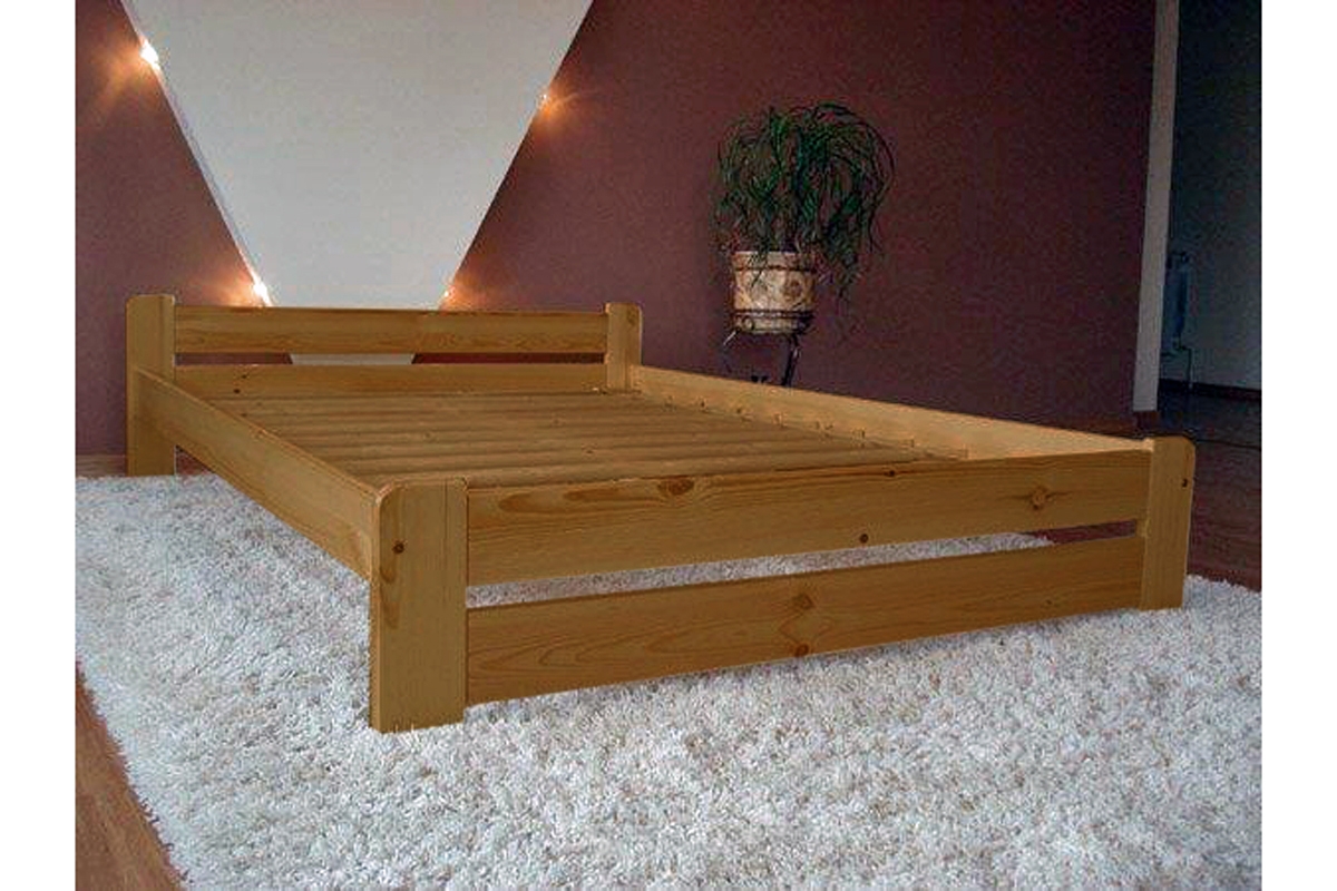 Postel do ložnice dřevěná 80x200 Simi E5 postel dřevo