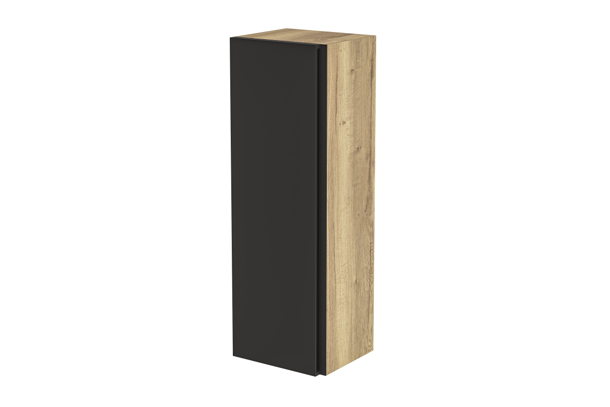 Závesná skrinka Loftia vertikálna - artisan / čierny mat szafka wisząca