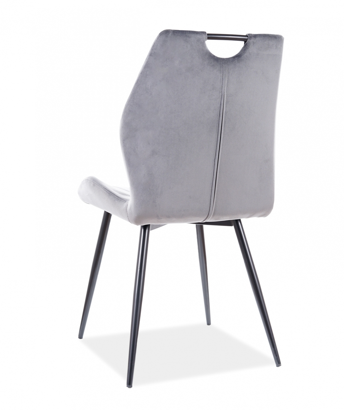 Čalouněná židle Arco Velvet - šedá Bluvel 14 / černé nožky Židle do jídelny