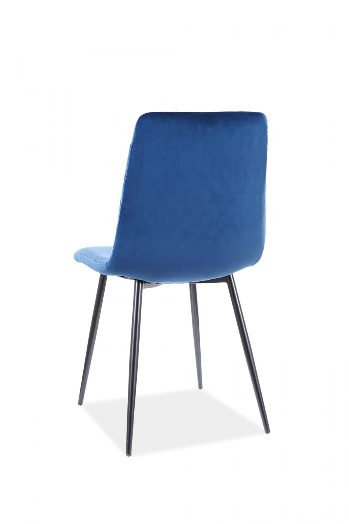 Židle IRYS VELVET Černá Konstrukce/tmavě modrý BLUVEL 86 Tmavě modrá Židle čalouněná