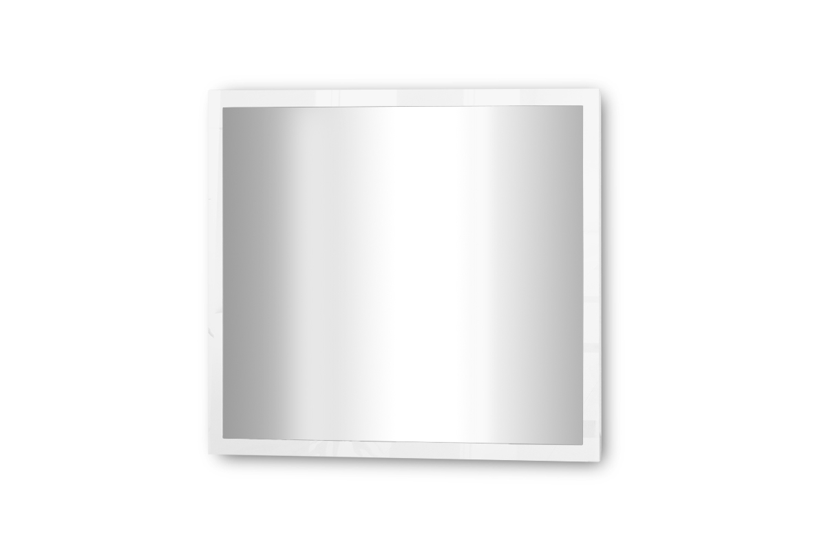 Moderné zrkadlo do predsiene Elif 8 Vysoko lesklá biela Zrkadlo biely lesk 