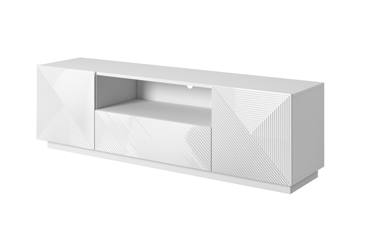 TV stolek Asha 167 cm - bílý lesk Skříňka tv Asha 167 cm - Bílý lesk