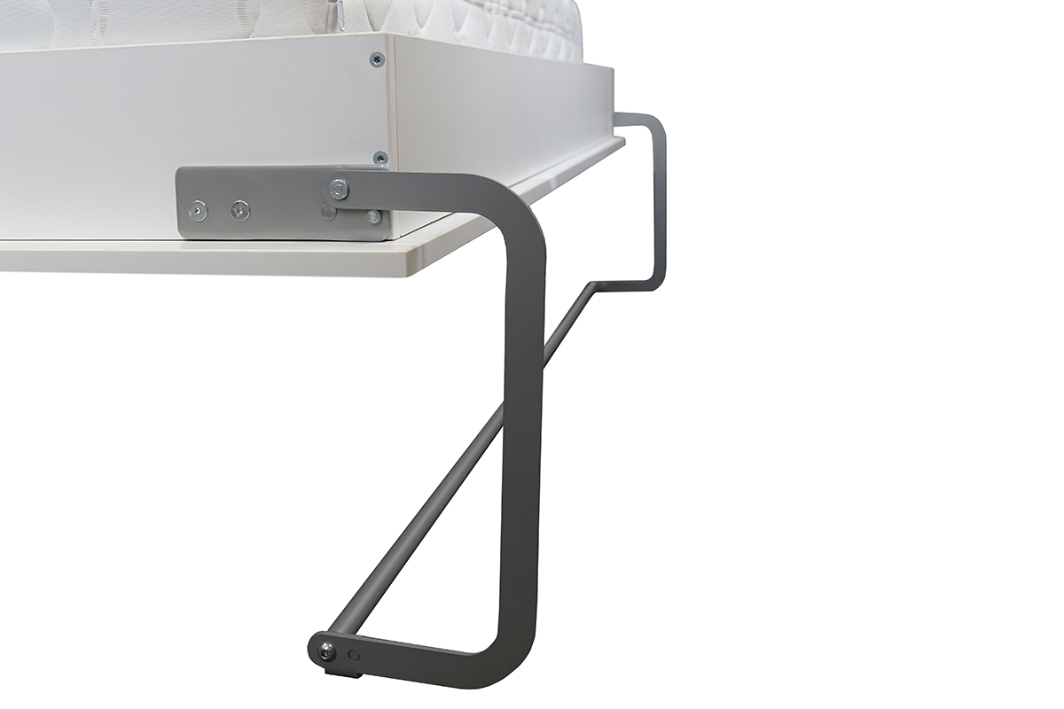 Sklápacia posteľ Modern vertikálna - 160x200 cm - biely mat Moderná sklápacia posteľ