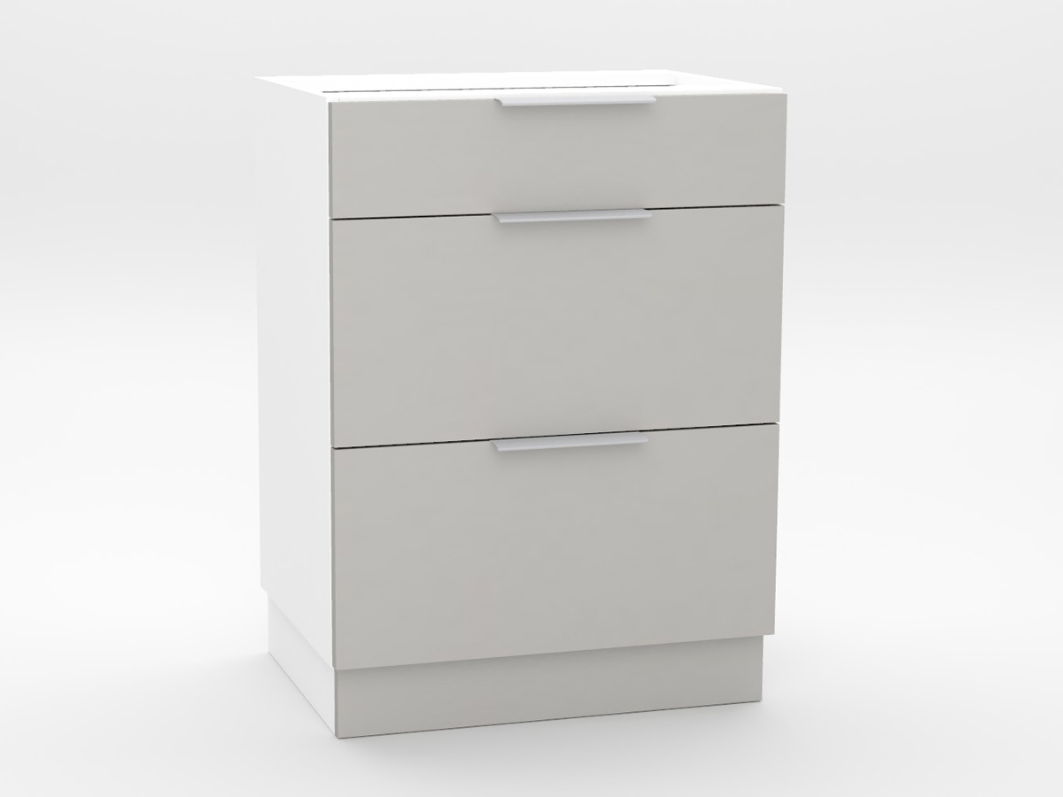 Emma D60 S/3 - Dolná skrinka so zásuvkami kovbox Dolná skrinka so zásuvkami kovbox
