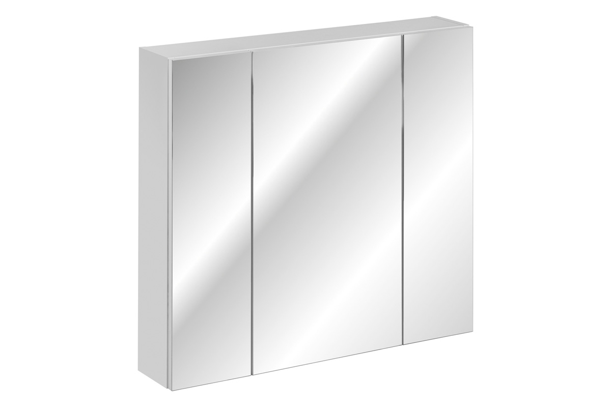 Moderní Komplet nábytku do koupelny Havana 80 cm - Bílý mat Skříňka se zrcadlem do koupelny