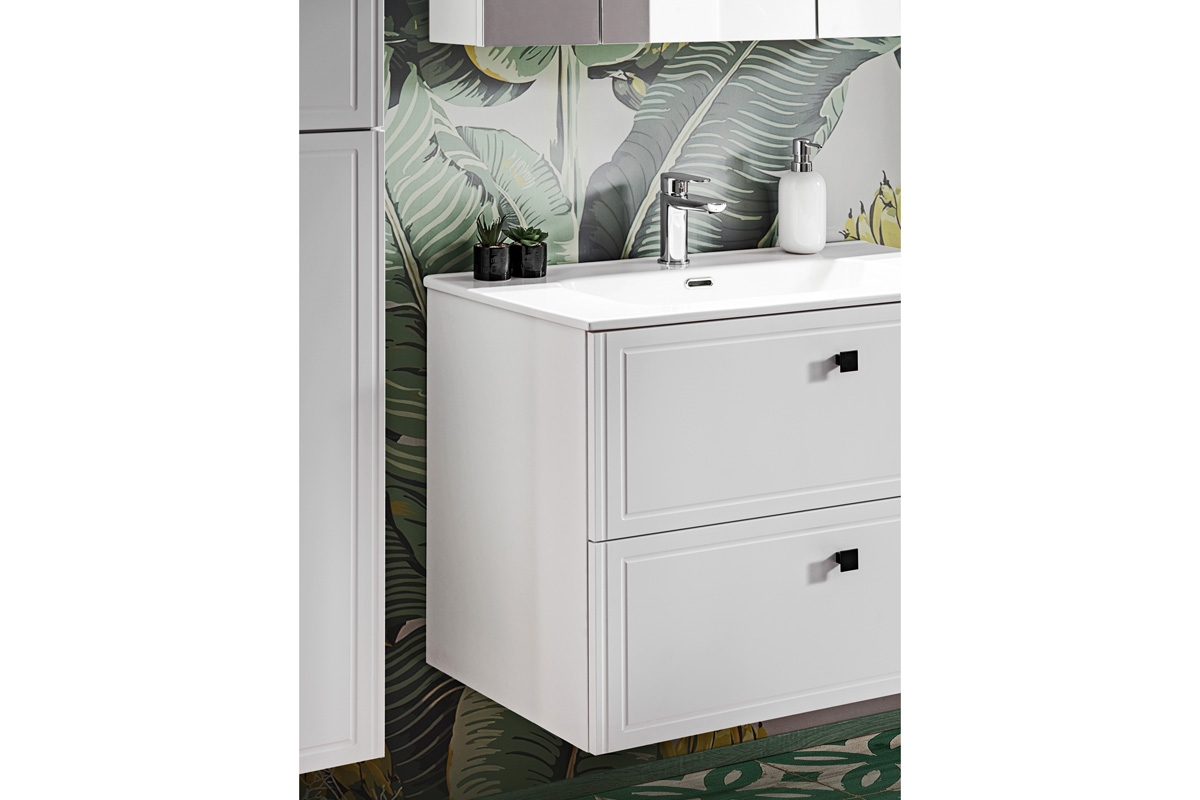 Komplet nábytku do koupelny s umývadlem Havana 60 cm - Bílý mat Komplet nábytku do koupelny s umývadlem Havana 60 cm - Bílý mat