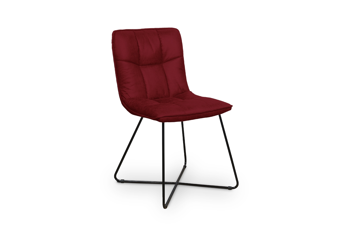 židle čalouněné Valencia Pik - Červený  bordowe krzesło 