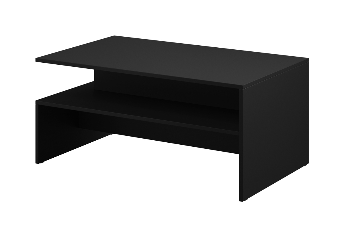 Komplet nábytku do obývacího pokoje s komodou a konferenčním stolkem Baros 10 Černý lesk  Konferenční stolek Černá 