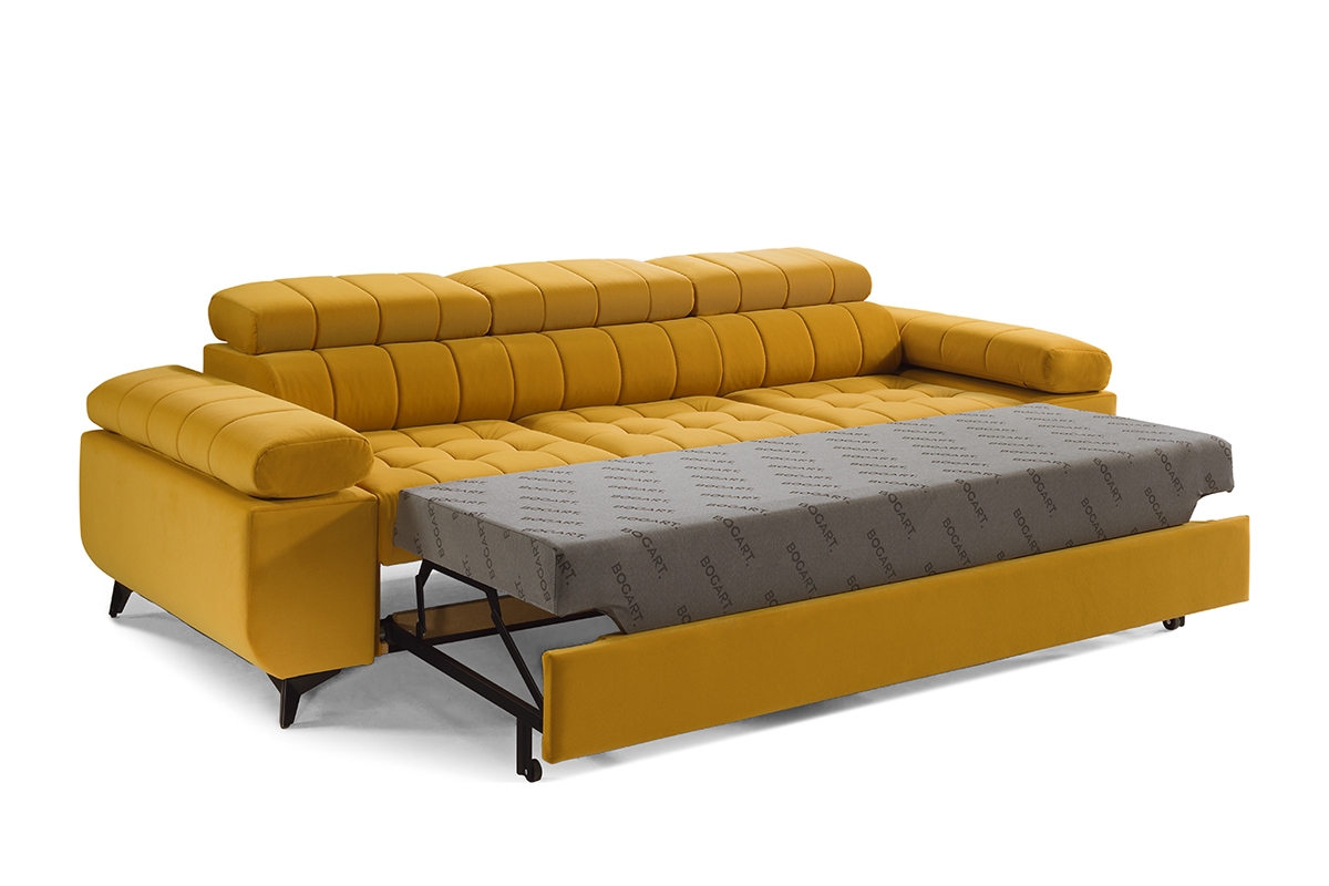 Dragonis háromszemélyes kanapé a nappaliba žluta Pohovka rozkládací se spací plochou