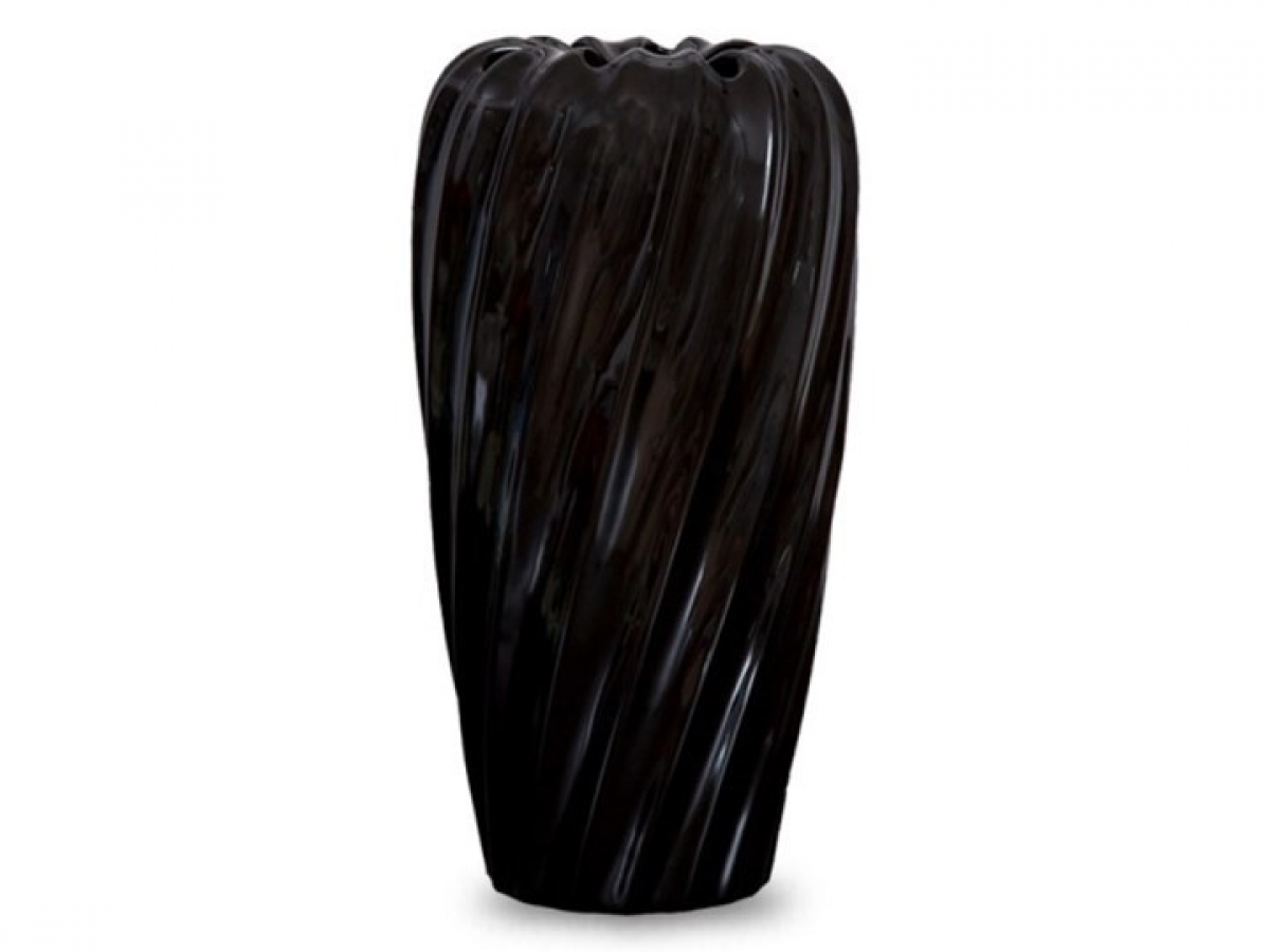 Dekorativní váza Anita 01 - černá czarny wazon