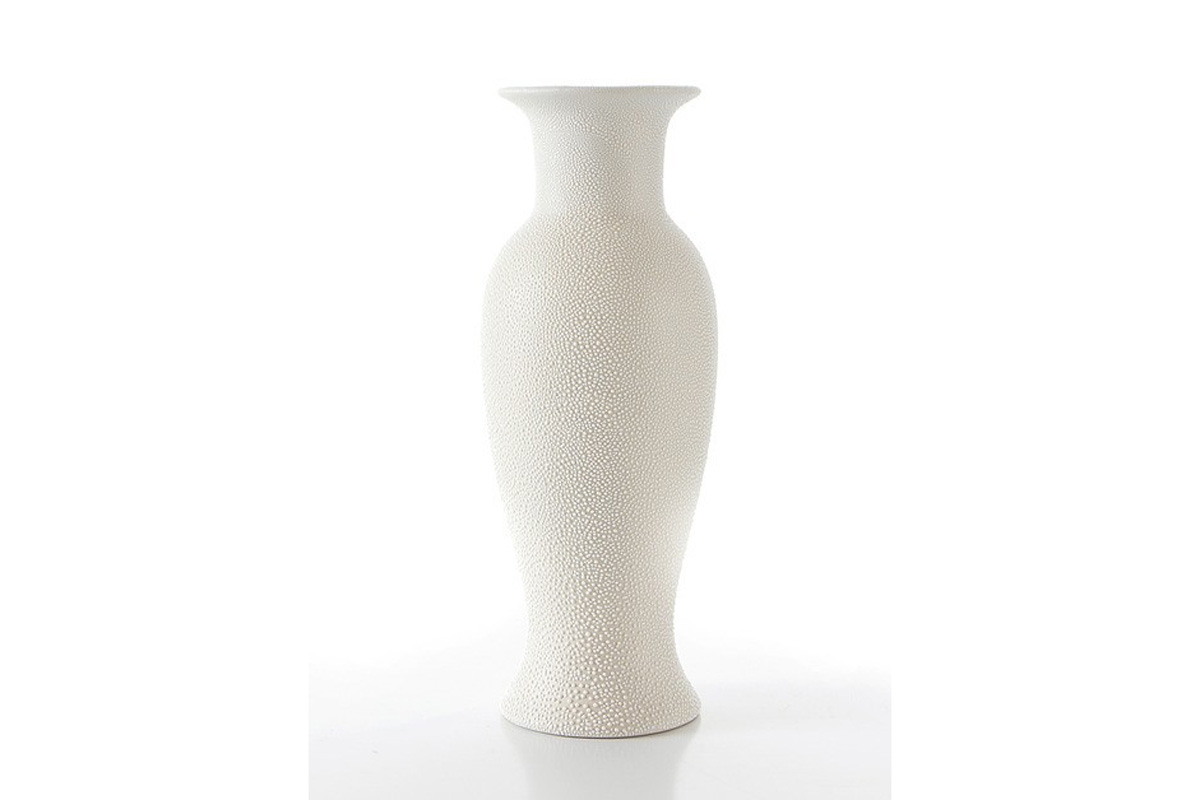Dekoratívna váza Riso 34 Krémový wazon kremowy