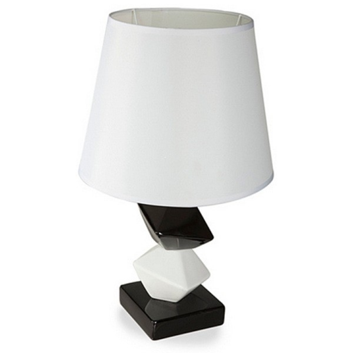 Keramická lampa DEBBIE 1A Bílý /Černý Keramická lampa