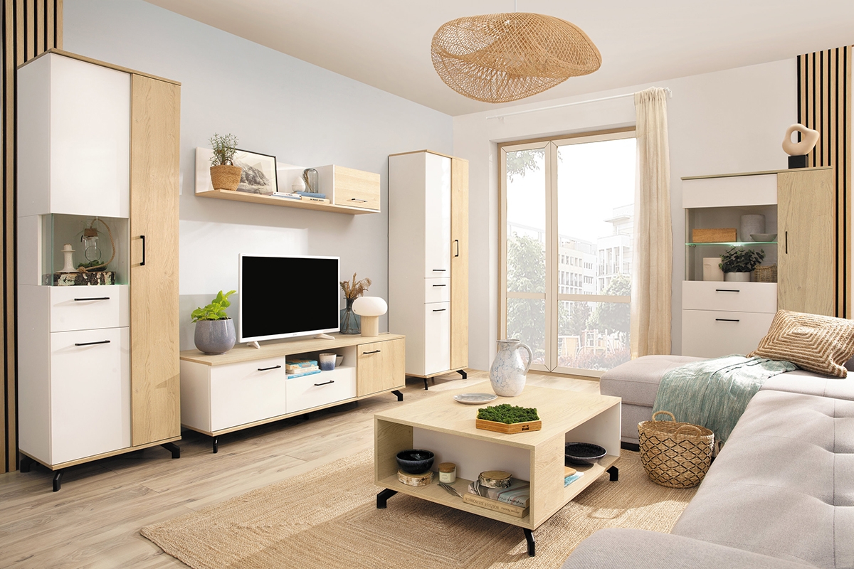 Komplet nábytkudo obývačky Madison - Systém D Komplet nábytkudo obývačky Madison - Systém D