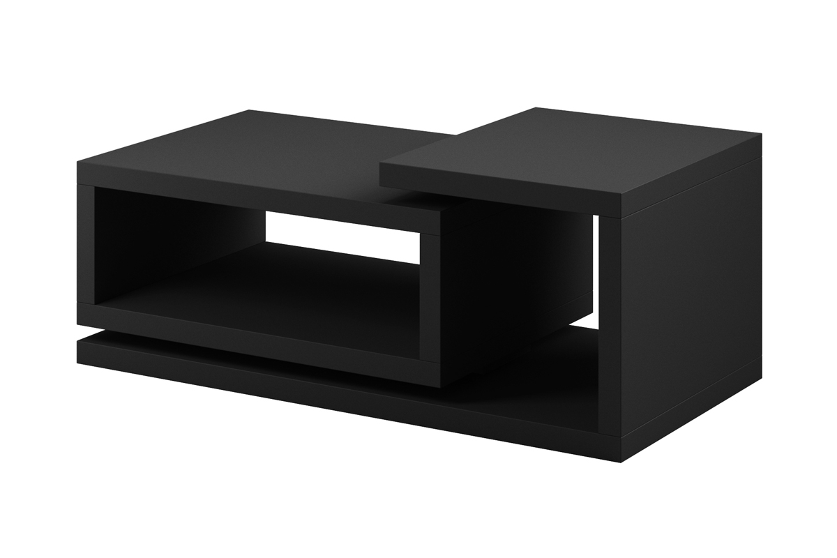 Stôlík kawowy Bota 97 z wnekami 120 cm - Čierny supermat Konferenčný stolík v čiernej farbe