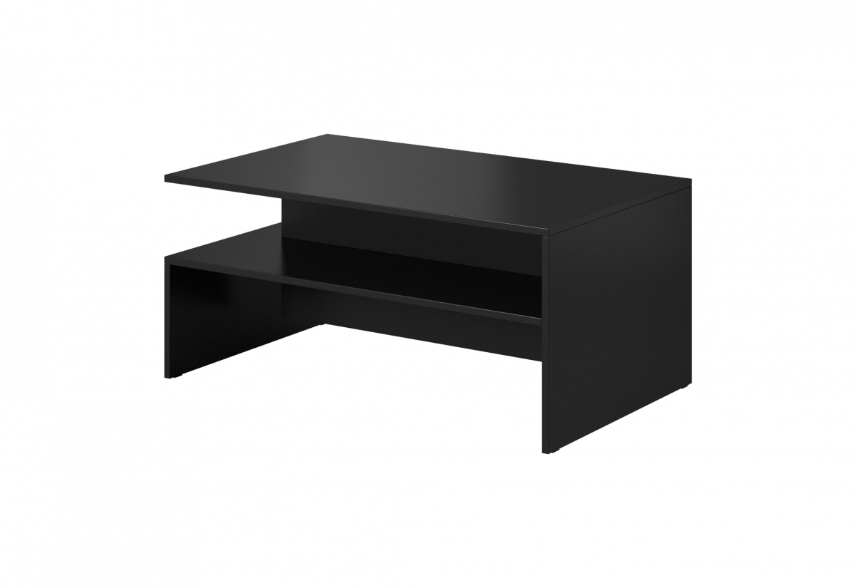 Loftia dohányzóasztal - fekete/fekete matt stolek do obývacího pokoje
