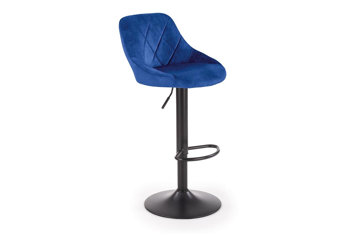 Scaun de bar H101 tapițat - albastru H101 Barová židle granátový