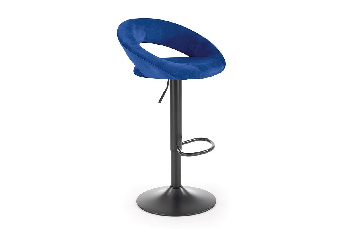 Scaun de bar H102 tapițat - albastru  H102 Barová židle granátový
