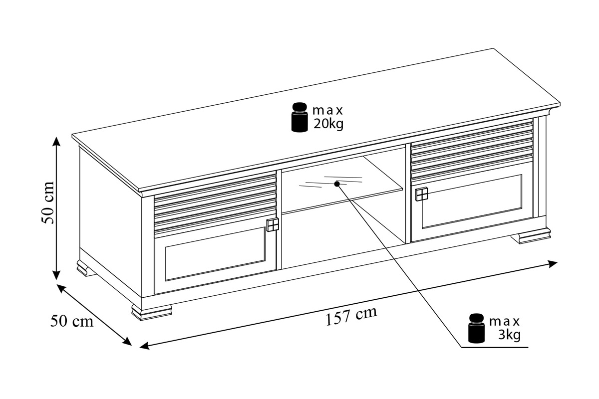 Komplet nábytku Desentio - alpská biela mat  TV desentio