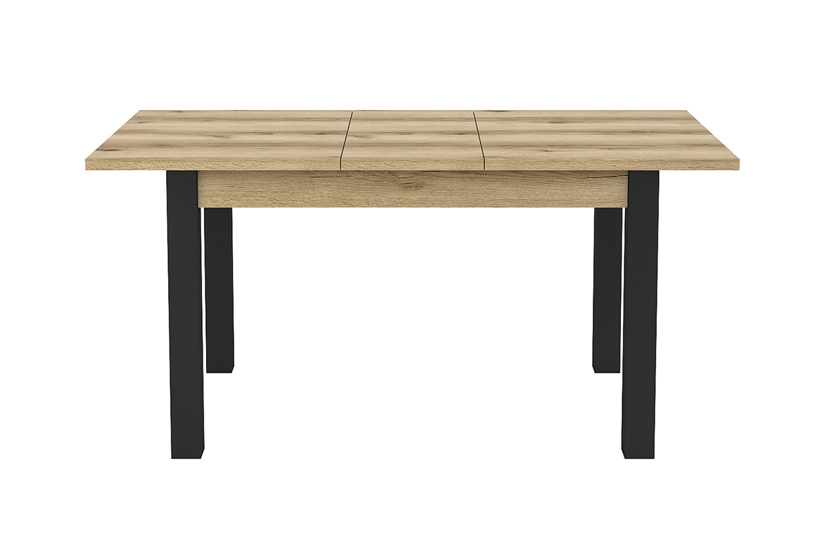 Stôl rozkladany 130-175x85 Olin 92 - Dub grand prírodné / Čierny rozkladany Stôl do jedálne
