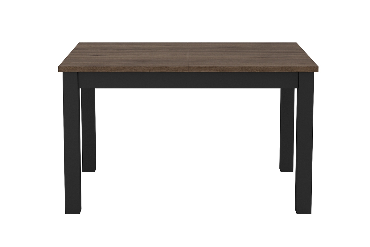 Stôl rozkladany Olin 130-175x85 - Orech okapi / Čierny Hnedý Stôl z Čiernyymi nogami