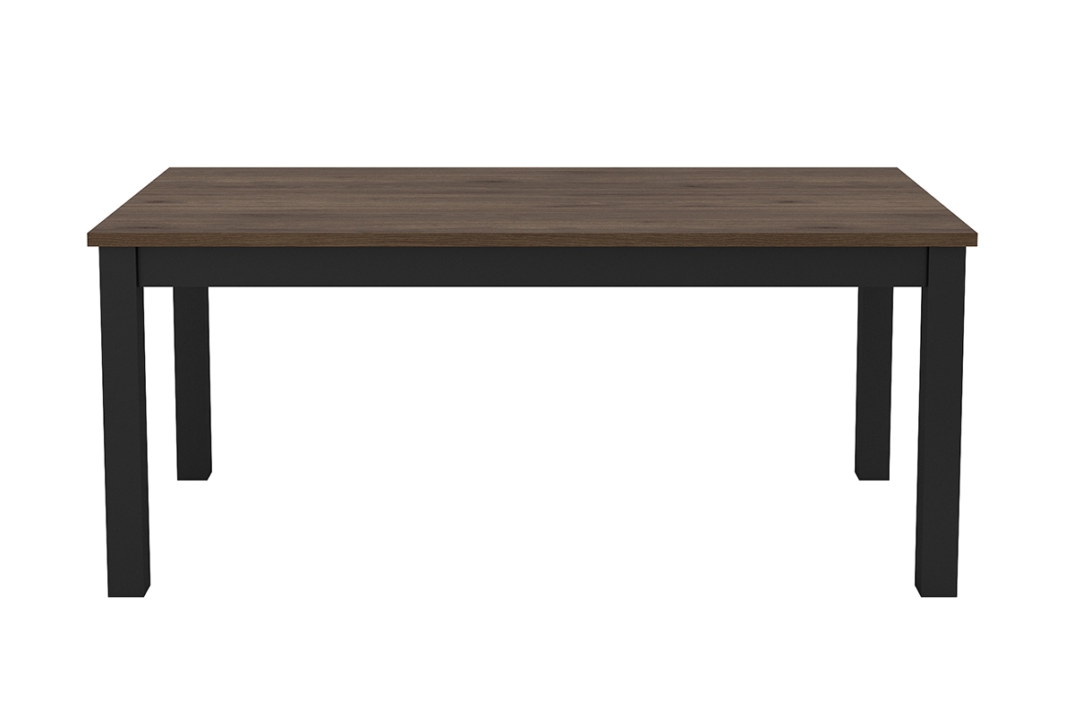 Stôl Olin 180x95 - Orech okapi / Čierny Hnedý Stôl do jedálne