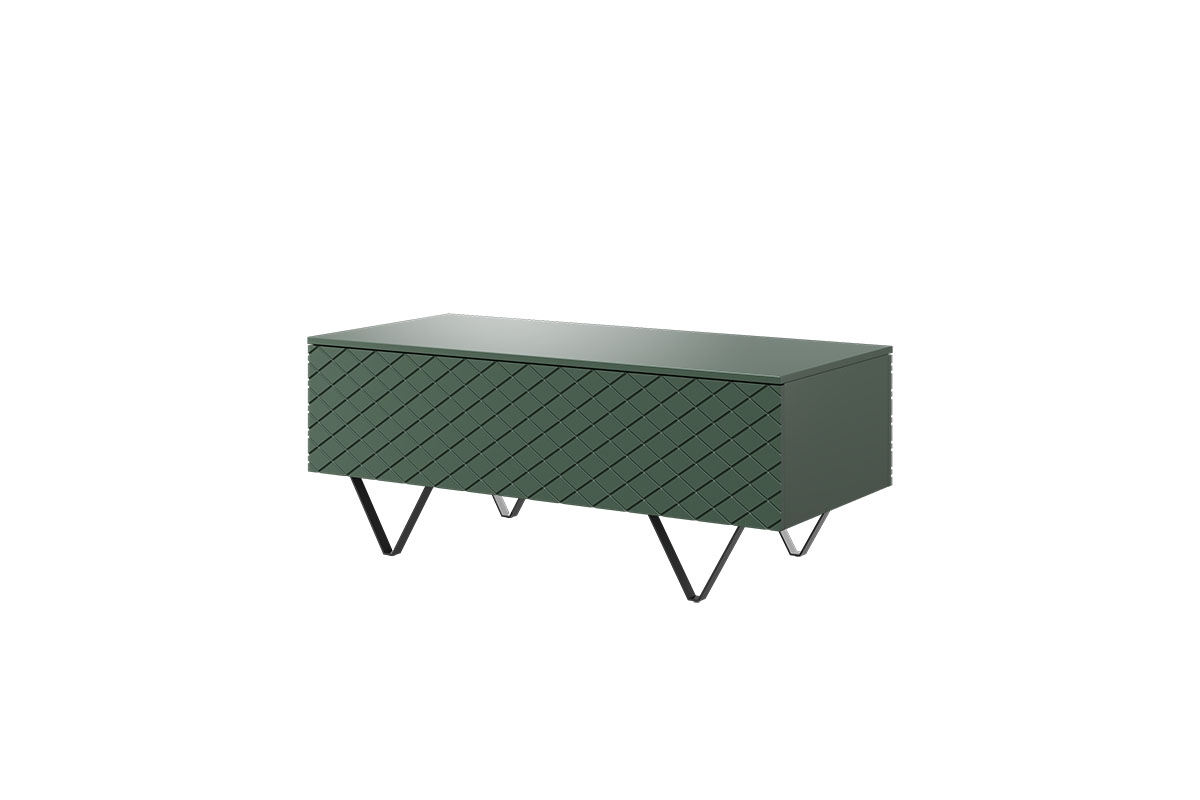 Konferenční stolek Scalia 2K 120 cm - labrador mat / černé nožky zielony stolik kawowy na czarnych nóżkach