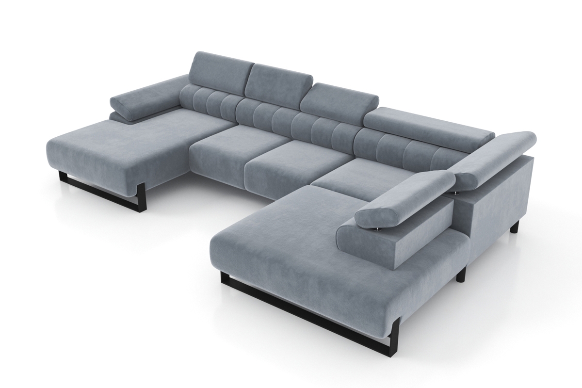 Set de canapea de colț cu scaun extensibil electric Verica XL komfortní sedák