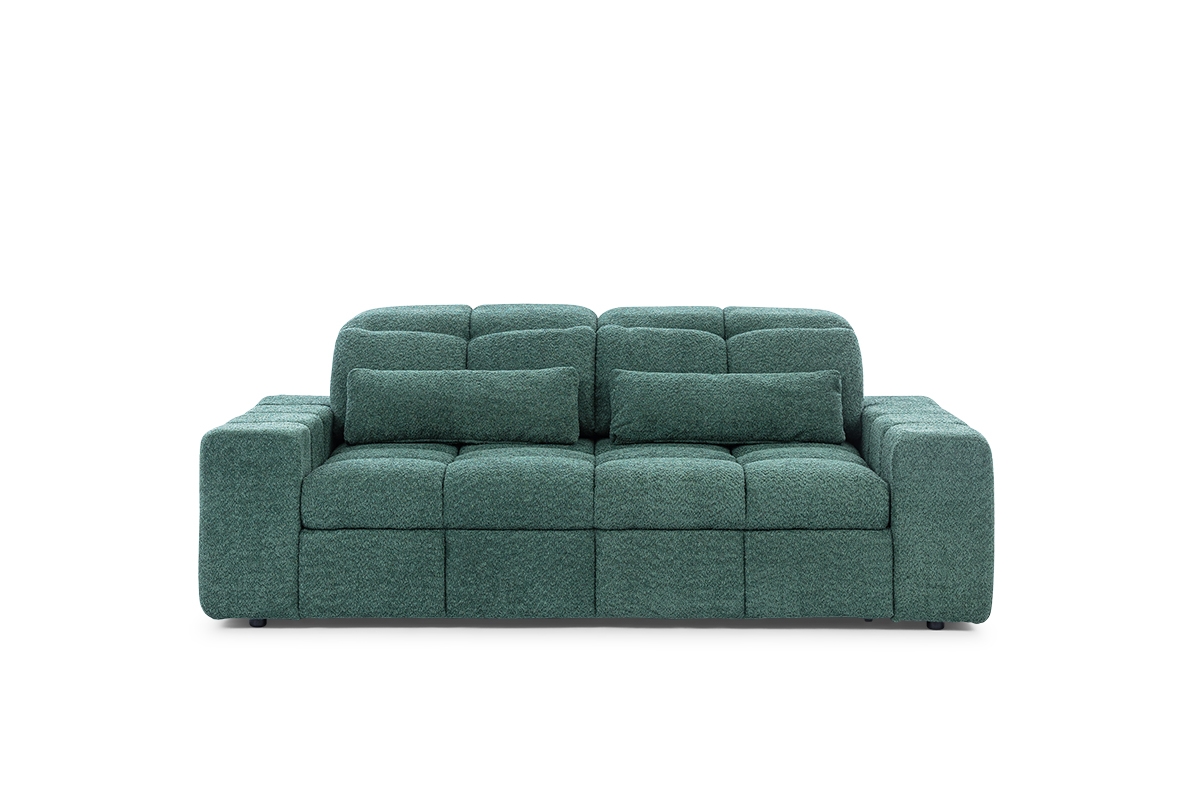Magnelio III háromszemélyes kanapé elektromosan kihúzható üléssel zöld Gauč z bokami 