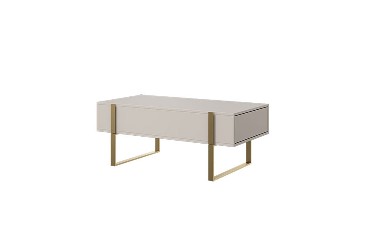 Verica dohányzóasztal - kasmír / arany lábak Konferenční stolek Verica
