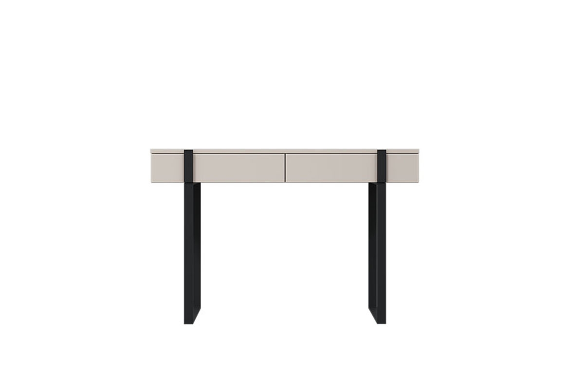 Toaletní/konzolový stolek Verica 120 cm - kašmírová / černé nožky barevné provedení: cachmere / černé nožky