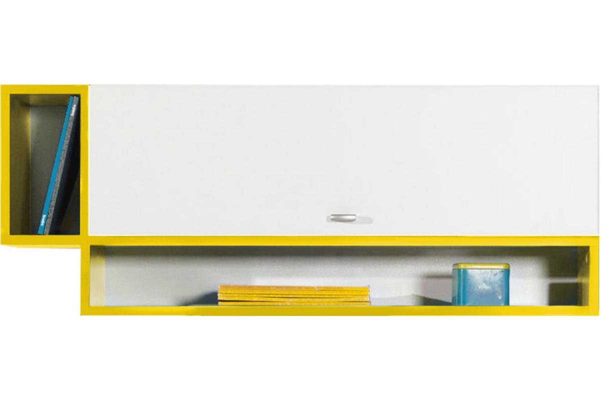 Mobi ifjúsági bútorszett - D - rendszer regál nástěnný13 žlutý komplet mobi