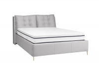 postel čalouněné pro ložnice s úložným prostorem Branti - 140x200, Nohy zlaté wygodne postel ze zlotymi nozkami 