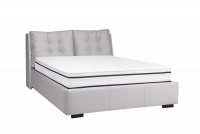 postel čalouněné pro ložnice ze stelazem Branti - 140x200  šedý postel pro ložnice z drewnianymi nozkami 