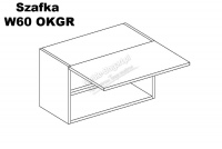 Emilia W60 OKGR - Skrinka digestorová - Biely - Koncovka Série - výpredaj