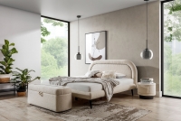 Postel čalouněná Nello 1 180x200 s rámem pohodlná postel do ložnice