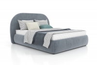postel do ložnice s úložným prostorem Lotulis 140x200 postel z wysokim wezglowiem 