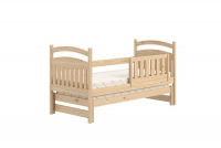 Detská posteľ prízemná výsuvna Amely - Farba Borovica, rozmer 80x180 posteľ detská