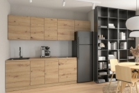 Langen D40S1 szekrény, fiókkal - bézs kollekcio bútorok kuchennych Langen - színárnyalatot: Dub Artisan 