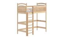 Dětská postel vyvýšená Amely ZP 006 - Barva Borovice, rozměr 80x190 dřevěná vyvýšená postel dziecieca