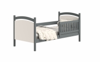 Detská posteľ s tabuľou Amely - Farba grafit, rozmer 90x180 Biela tablica suchoscieralna 