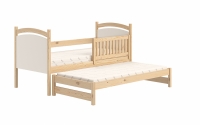 postel přízemní výsuvná s tabulí na suché mazání Amely - Barva Borovice, rozměr 80x180 postel dřevo