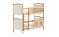 Amely emeletes ágy, szárazon törölhető rajztáblával - fenyőfa, Méret 80x180 postel ze zdejmowana barierka 