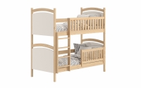 Amely emeletes ágy, szárazon törölhető rajztáblával - fenyőfa, Méret 80x190 patrová  postel dzieciece  