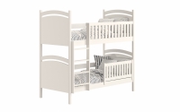 Amely emeletes ágy, szárazon törölhető rajztáblával - fehér, Méret 80x200 postel patrová  ze zdejmowana barierka 