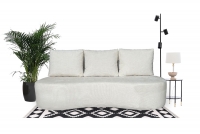 Belin kinyitható kanapé - krémszínű Rosario 451 / Hullámrugóval Belin kanapé