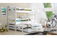 postel dětské patrová  výsuvná Alis PPV 018 - Bílý, 90x200 postel patrová  výsuvná Alis PPV 018 - Barva Bílý