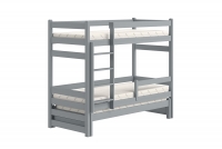 Dětská patrová postel Alis PPV 018 výsuvná 80x180 - šedá postel patrová  výsuvná Alis PPV 018 - Barva šedý 